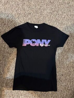 Deftones White Pony Text Logo T-Shirt Black Short Sleeve Small
